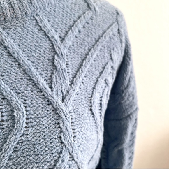 Blue Knit Sweater M - Picture 5 of 7